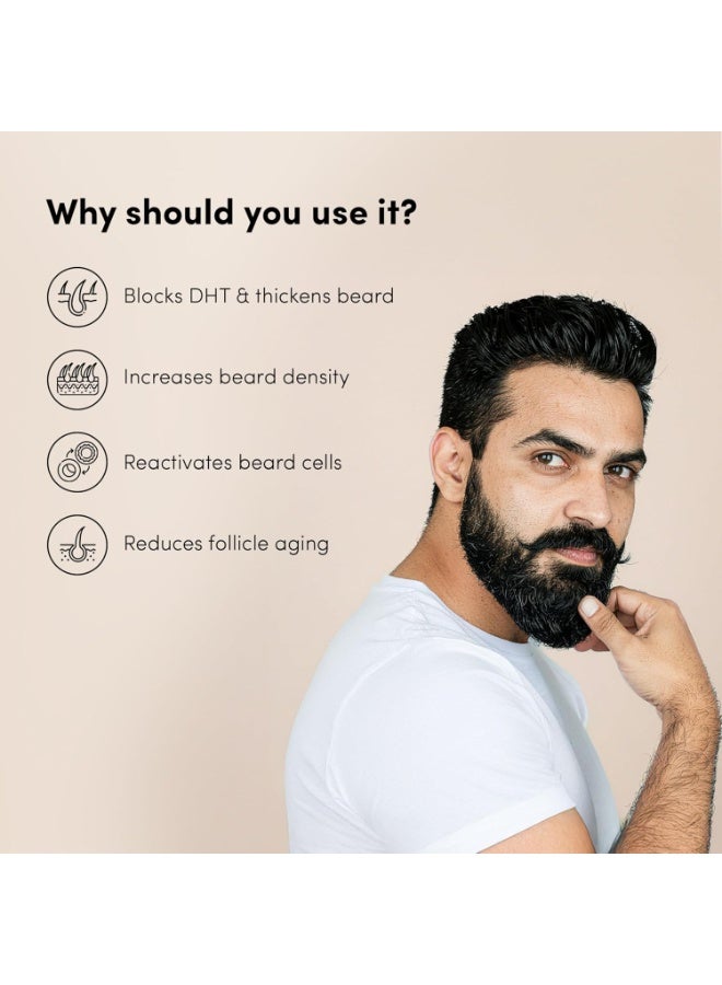 مان ماترز سيروم Man Matters BeardGro لنمو اللحية للرجال، 30 مل | يحتوي على 4% أناجين، 2% أمينكسيل، 1% إكليل الجبل | يقلل من فراغات اللحية ويعزز نمو لحية أكثر كثافة | خفيف الوزن وسريع الامتصاص. - Image 4